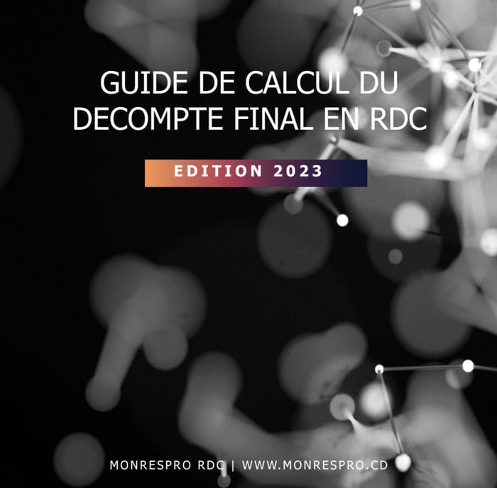 Guide de calcul du décompte final en RDC image